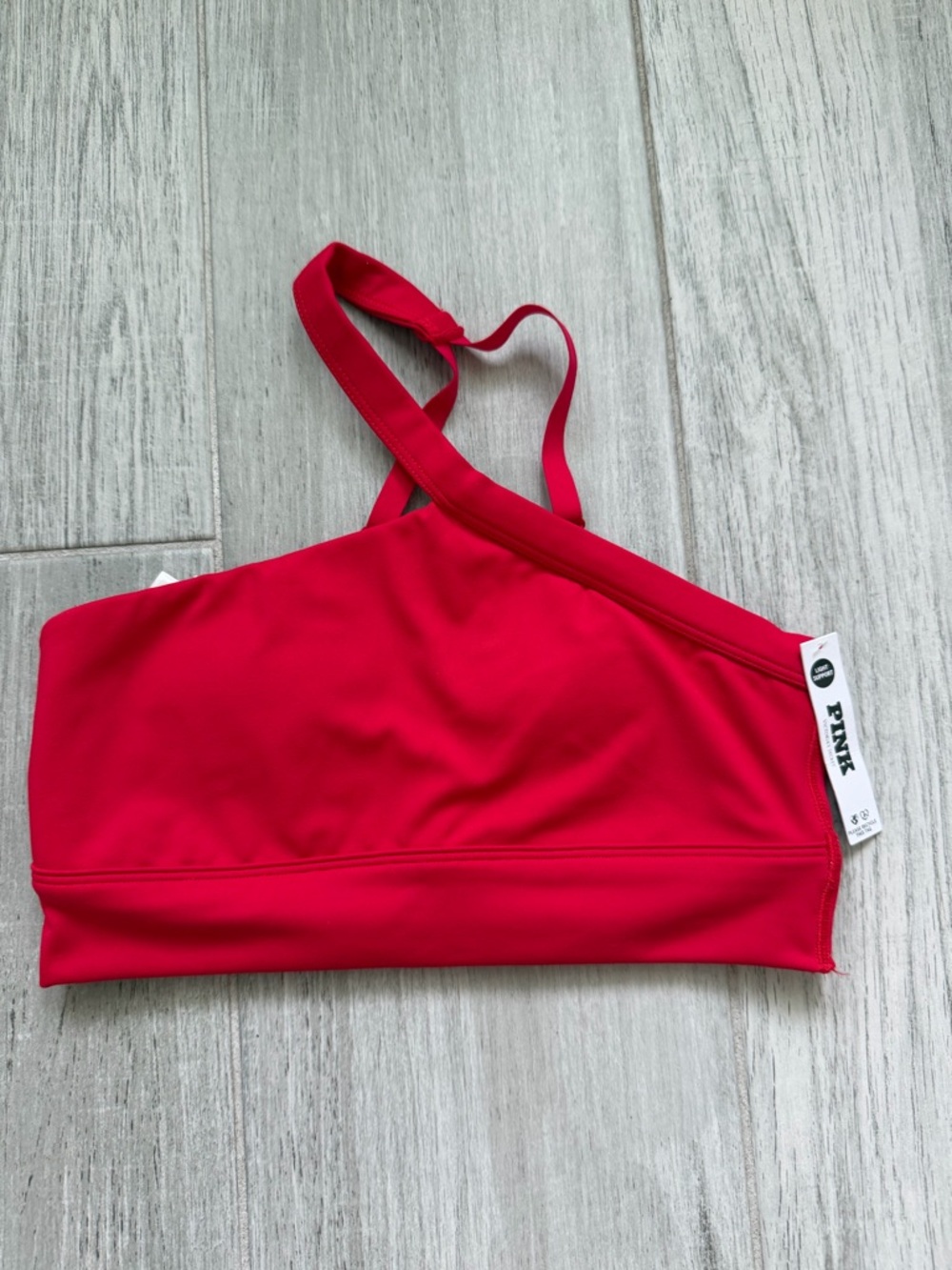 PINK Victoria's Secret Bright Red sports bra